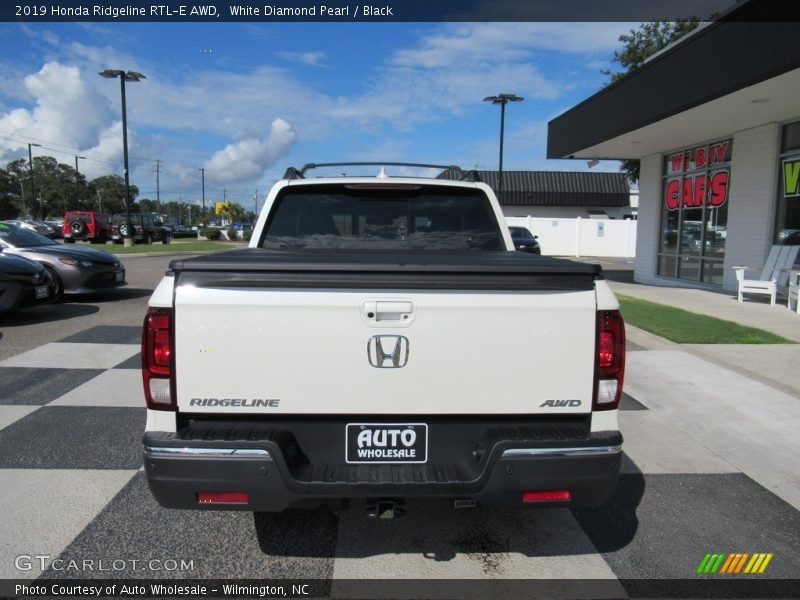 White Diamond Pearl / Black 2019 Honda Ridgeline RTL-E AWD