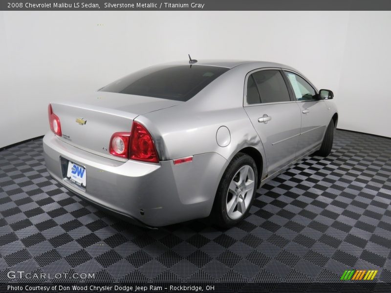 Silverstone Metallic / Titanium Gray 2008 Chevrolet Malibu LS Sedan