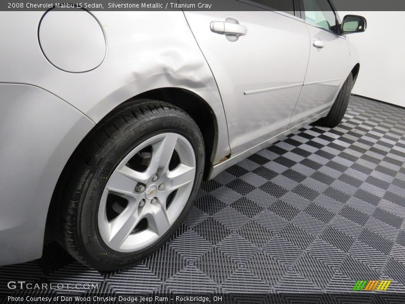 Silverstone Metallic / Titanium Gray 2008 Chevrolet Malibu LS Sedan