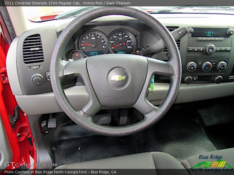 Victory Red / Dark Titanium 2011 Chevrolet Silverado 1500 Regular Cab