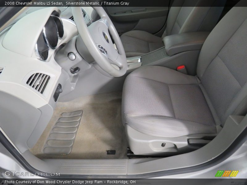 Silverstone Metallic / Titanium Gray 2008 Chevrolet Malibu LS Sedan