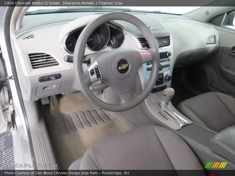 Silverstone Metallic / Titanium Gray 2008 Chevrolet Malibu LS Sedan