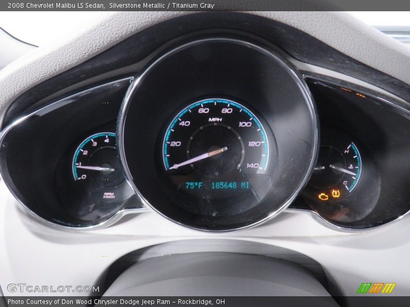 Silverstone Metallic / Titanium Gray 2008 Chevrolet Malibu LS Sedan