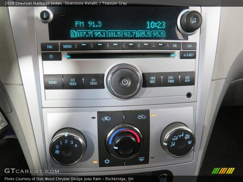 Silverstone Metallic / Titanium Gray 2008 Chevrolet Malibu LS Sedan