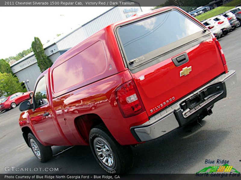 Victory Red / Dark Titanium 2011 Chevrolet Silverado 1500 Regular Cab