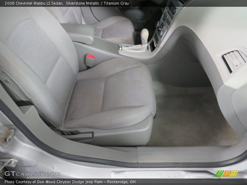 Silverstone Metallic / Titanium Gray 2008 Chevrolet Malibu LS Sedan