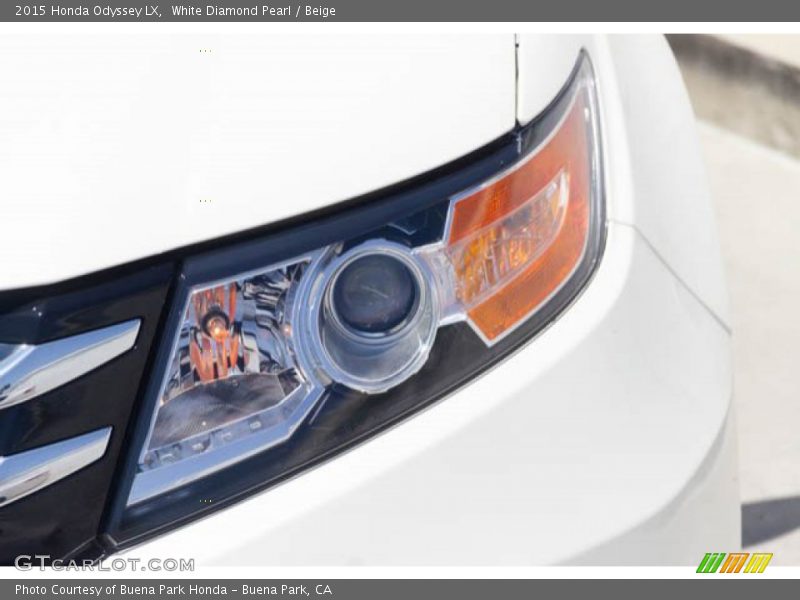 White Diamond Pearl / Beige 2015 Honda Odyssey LX