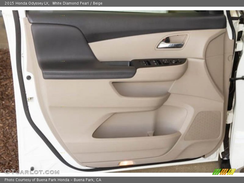 White Diamond Pearl / Beige 2015 Honda Odyssey LX
