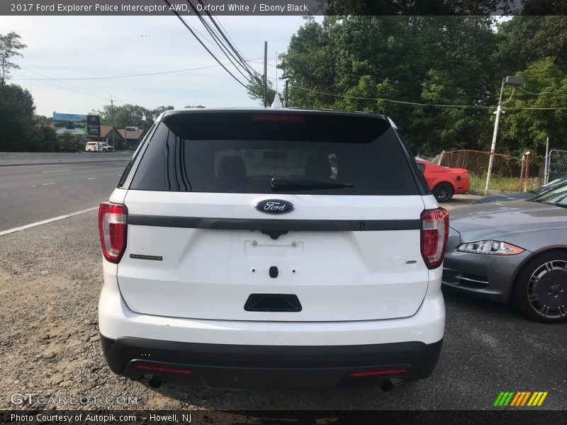 Oxford White / Ebony Black 2017 Ford Explorer Police Interceptor AWD