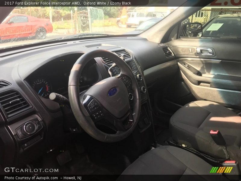 Oxford White / Ebony Black 2017 Ford Explorer Police Interceptor AWD