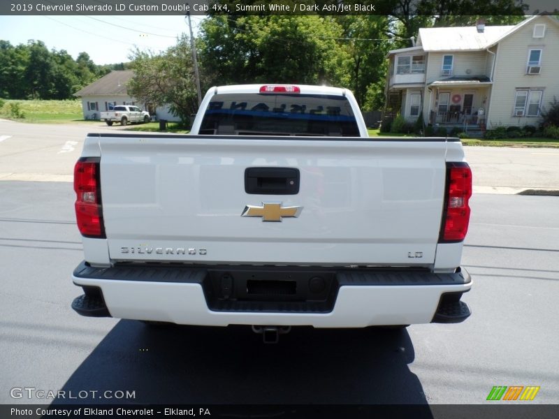 Summit White / Dark Ash/Jet Black 2019 Chevrolet Silverado LD Custom Double Cab 4x4