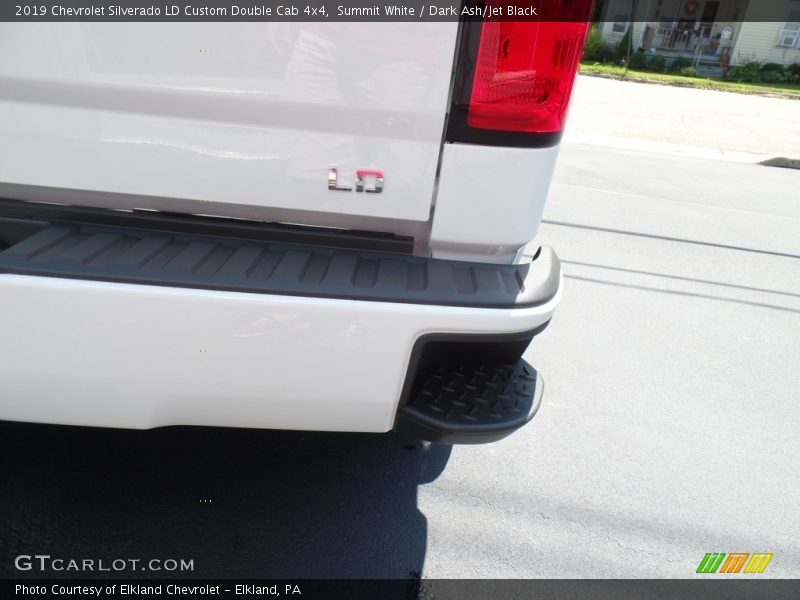 Summit White / Dark Ash/Jet Black 2019 Chevrolet Silverado LD Custom Double Cab 4x4
