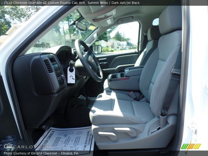 Summit White / Dark Ash/Jet Black 2019 Chevrolet Silverado LD Custom Double Cab 4x4