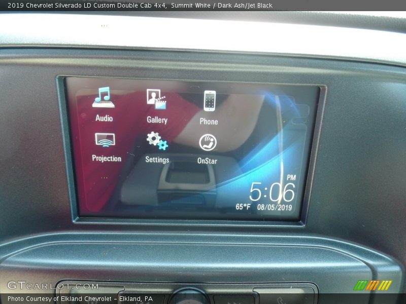 Summit White / Dark Ash/Jet Black 2019 Chevrolet Silverado LD Custom Double Cab 4x4