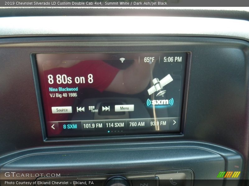 Summit White / Dark Ash/Jet Black 2019 Chevrolet Silverado LD Custom Double Cab 4x4