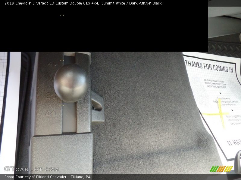 Summit White / Dark Ash/Jet Black 2019 Chevrolet Silverado LD Custom Double Cab 4x4