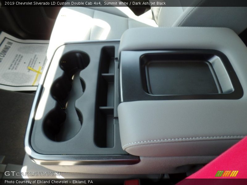 Summit White / Dark Ash/Jet Black 2019 Chevrolet Silverado LD Custom Double Cab 4x4