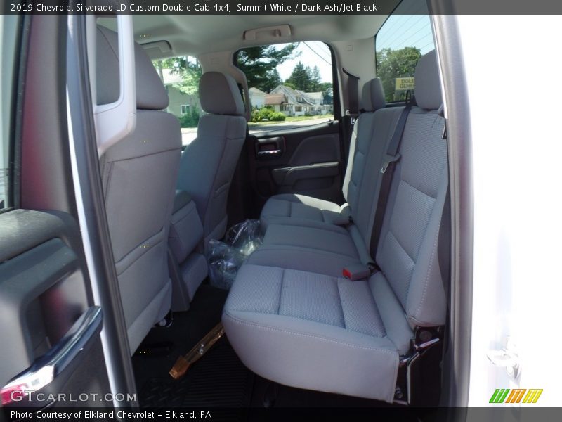 Summit White / Dark Ash/Jet Black 2019 Chevrolet Silverado LD Custom Double Cab 4x4