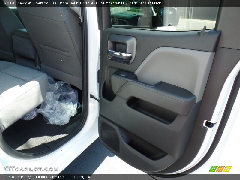 Summit White / Dark Ash/Jet Black 2019 Chevrolet Silverado LD Custom Double Cab 4x4