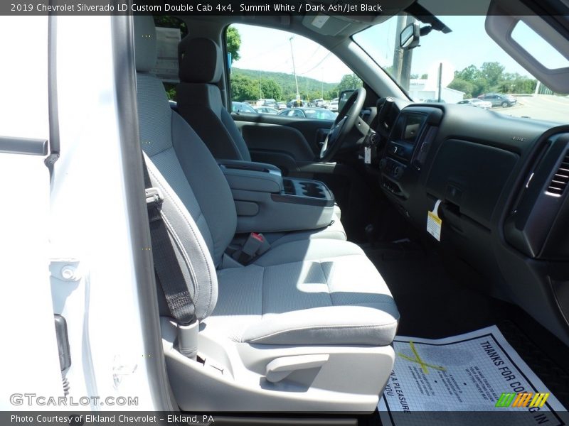 Summit White / Dark Ash/Jet Black 2019 Chevrolet Silverado LD Custom Double Cab 4x4