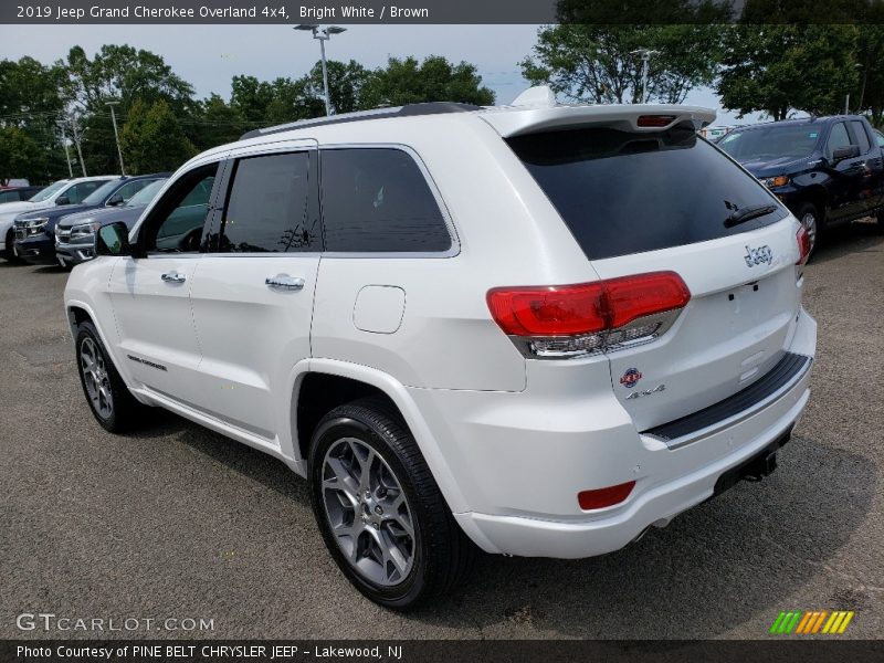 Bright White / Brown 2019 Jeep Grand Cherokee Overland 4x4