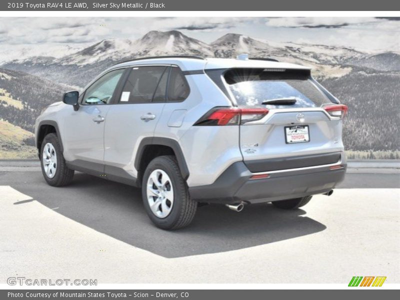 Silver Sky Metallic / Black 2019 Toyota RAV4 LE AWD