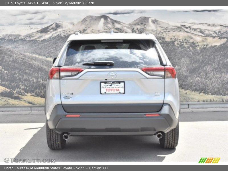 Silver Sky Metallic / Black 2019 Toyota RAV4 LE AWD