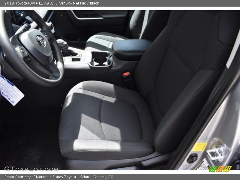 Silver Sky Metallic / Black 2019 Toyota RAV4 LE AWD