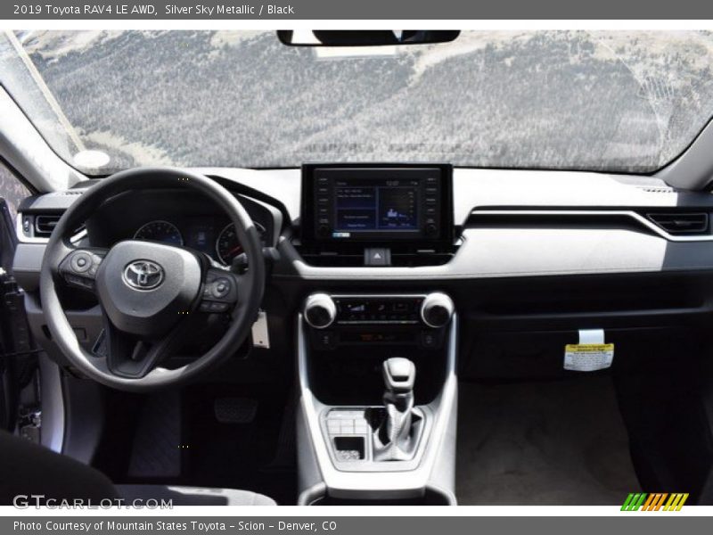 Silver Sky Metallic / Black 2019 Toyota RAV4 LE AWD