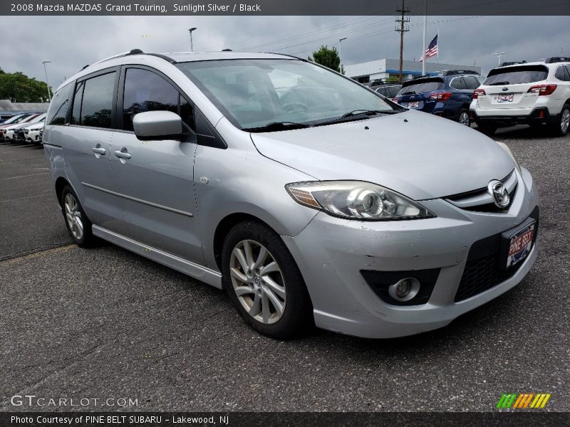 Sunlight Silver / Black 2008 Mazda MAZDA5 Grand Touring