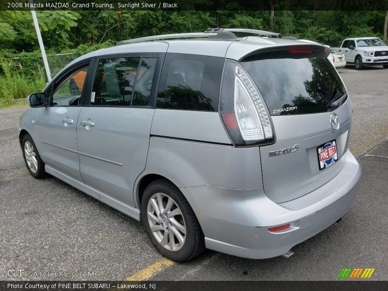 Sunlight Silver / Black 2008 Mazda MAZDA5 Grand Touring