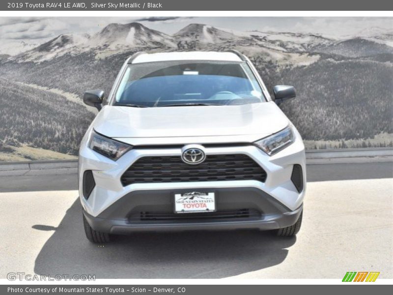 Silver Sky Metallic / Black 2019 Toyota RAV4 LE AWD
