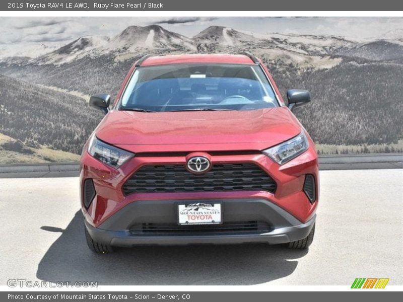 Ruby Flare Pearl / Black 2019 Toyota RAV4 LE AWD