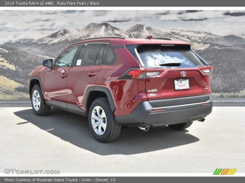Ruby Flare Pearl / Black 2019 Toyota RAV4 LE AWD