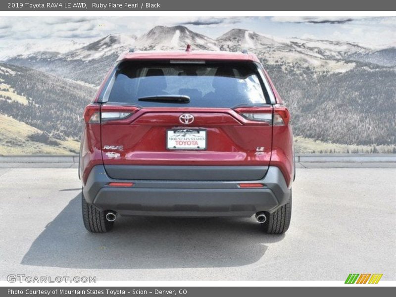 Ruby Flare Pearl / Black 2019 Toyota RAV4 LE AWD