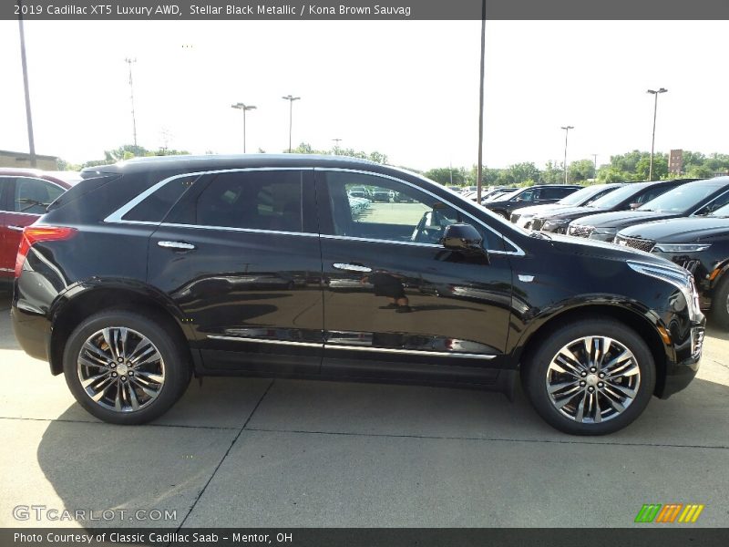 Stellar Black Metallic / Kona Brown Sauvag 2019 Cadillac XT5 Luxury AWD