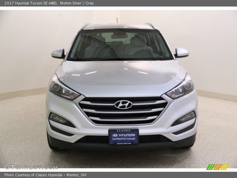 Molten Silver / Gray 2017 Hyundai Tucson SE AWD