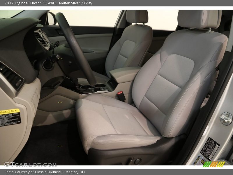 Molten Silver / Gray 2017 Hyundai Tucson SE AWD