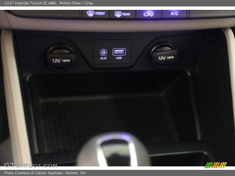 Molten Silver / Gray 2017 Hyundai Tucson SE AWD