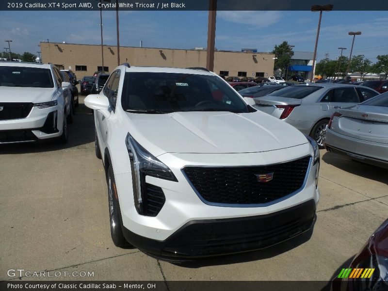 Crystal White Tricoat / Jet Black 2019 Cadillac XT4 Sport AWD