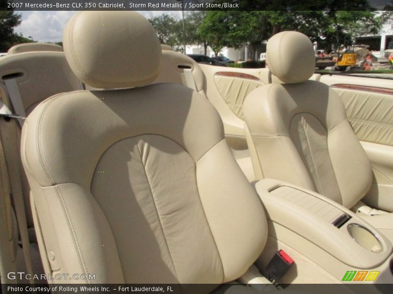 Storm Red Metallic / Sport Stone/Black 2007 Mercedes-Benz CLK 350 Cabriolet