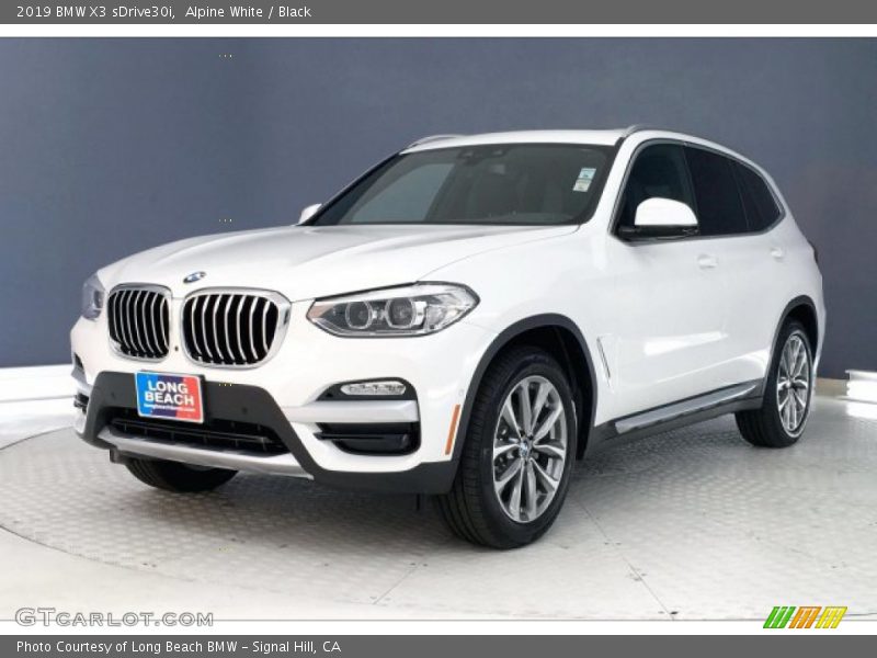 Alpine White / Black 2019 BMW X3 sDrive30i