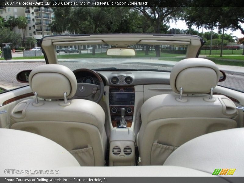 Storm Red Metallic / Sport Stone/Black 2007 Mercedes-Benz CLK 350 Cabriolet