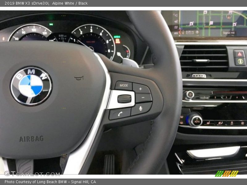 Alpine White / Black 2019 BMW X3 sDrive30i