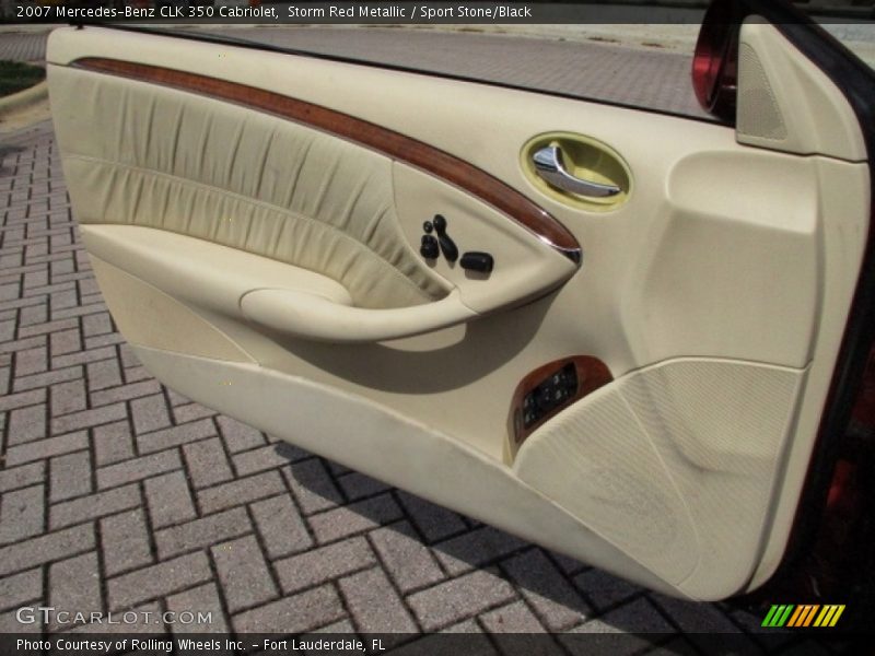 Storm Red Metallic / Sport Stone/Black 2007 Mercedes-Benz CLK 350 Cabriolet