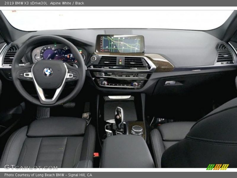 Alpine White / Black 2019 BMW X3 sDrive30i