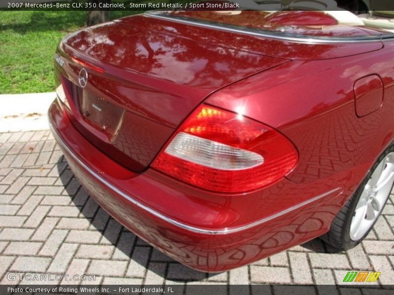 Storm Red Metallic / Sport Stone/Black 2007 Mercedes-Benz CLK 350 Cabriolet