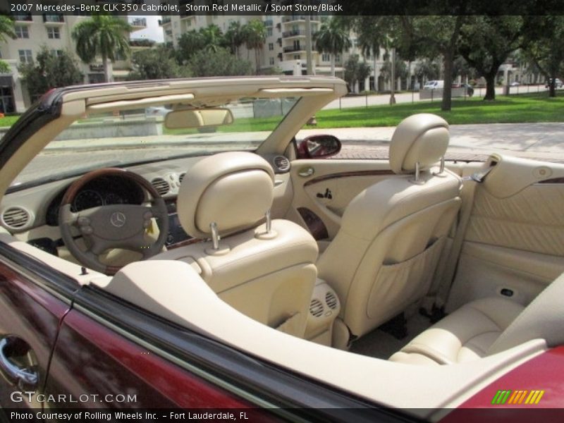 Storm Red Metallic / Sport Stone/Black 2007 Mercedes-Benz CLK 350 Cabriolet