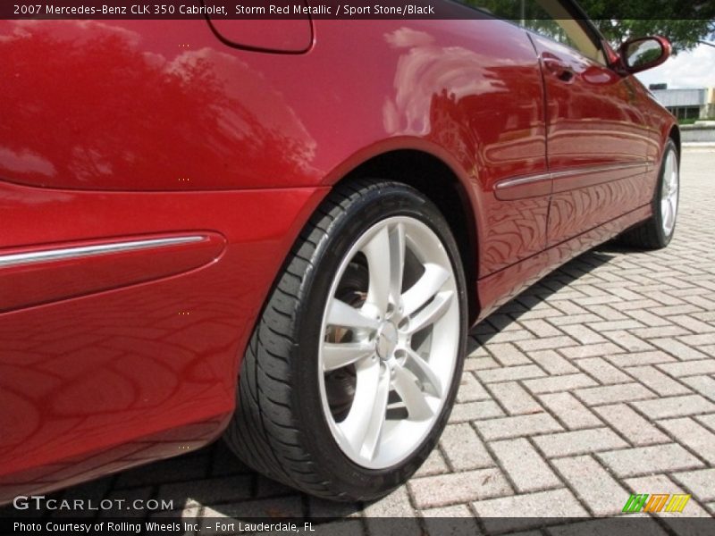 Storm Red Metallic / Sport Stone/Black 2007 Mercedes-Benz CLK 350 Cabriolet