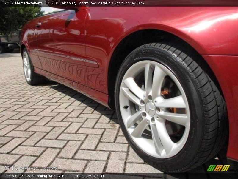 Storm Red Metallic / Sport Stone/Black 2007 Mercedes-Benz CLK 350 Cabriolet